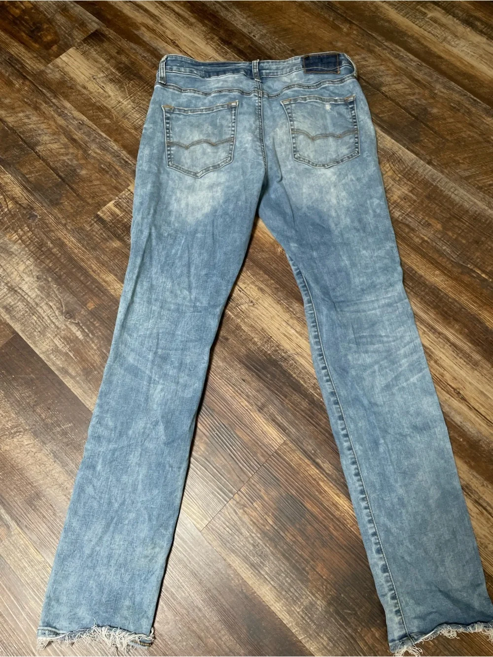 American Eagle Outfitters Light Blue Slim Distressed Jeans